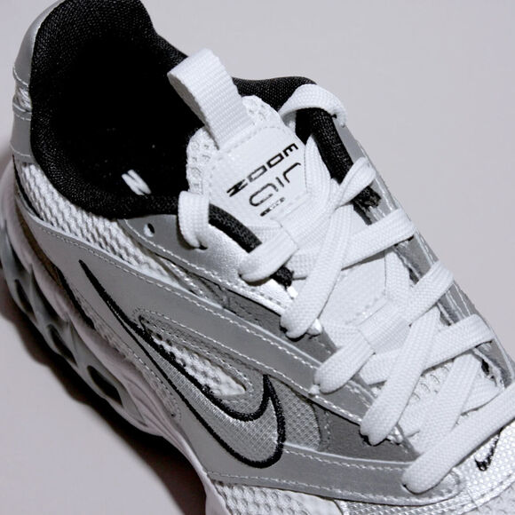 Nike Womens Size 7.5 Zoom Air Fire Shoes Photon Dust Metallic Silver DR7852 001 - Picture 7 of 14